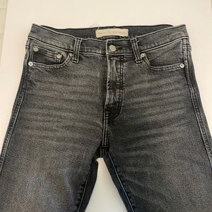 Gap high rise slim straight denim.